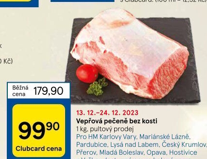 Vepřová pečeně bez kosti