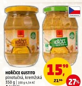Hořčice plnotučná Gustito