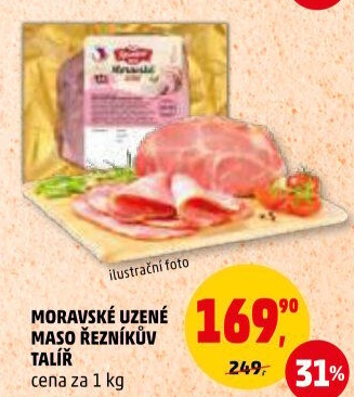 Moravské maso uzené Řezníkův talíř