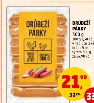 Párky drůbeží