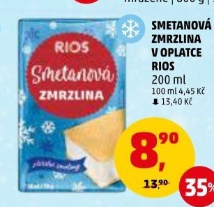 Smetanová zmrzlina Rios