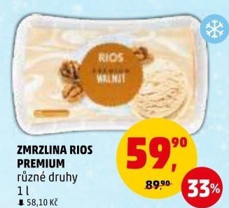 Zmrzlina ve vaničce Premium Rios