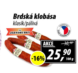 Brdská klobása Maso Příbram