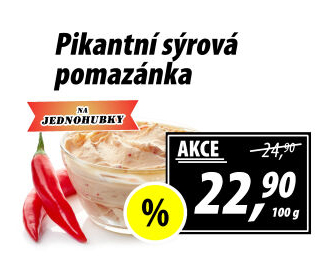 Pikantní sýrová pomazánka