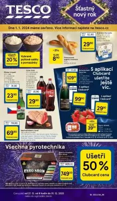 akční leták Tesco 27.12.2023-31.12.2023