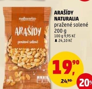 Arašídy pražené Naturalia