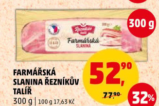 Farmářská slanina Řezníkův talíř
