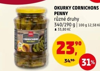 Okurky Cornichons Penny