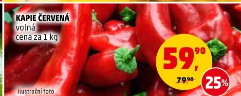 Paprika červená kapie