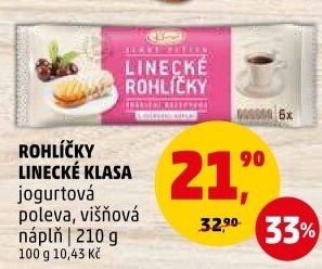 Rohlíčky linecké Klasa Pekárny a cukrárny Klatovy