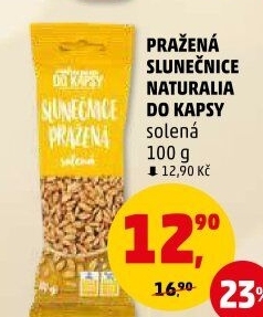 Slunečnicová semínka pražená Naturalia