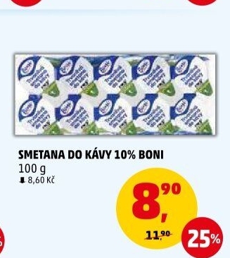 Smetánky do kávy Boni