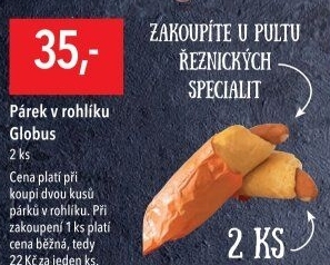 Párek v rohlíku Globus