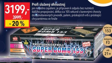 Profi složený ohňostroj Compound Tarra