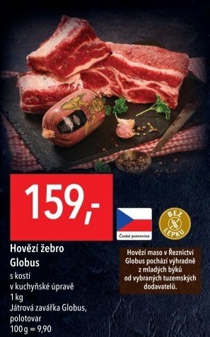 Hovězí žebra s kostí Globus
