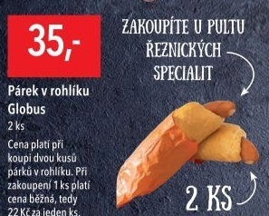 Párek v rohlíku Globus