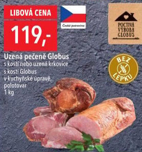 Uzená pečeně s kostí Globus