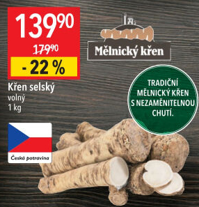 Křen čerstvý selský Mělnický