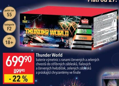 Ohňostroj Thunder World Tarra