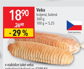 Veka chlebíčková Delta