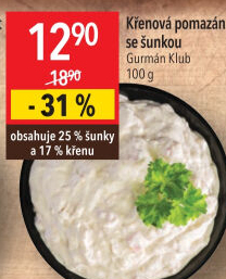 Křenová pomazánka se šunkou