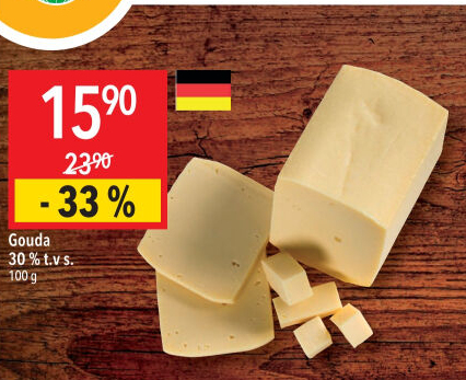 Sýr Gouda 30%