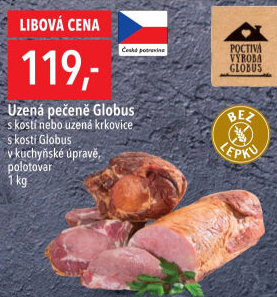 Uzená pečeně s kostí Globus