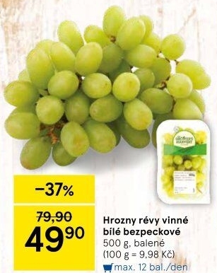 Hrozny bílé bezsemenné