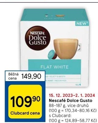 Kapsle Dolce Gusto Nescafé