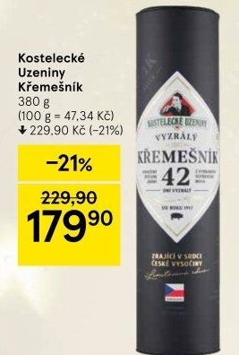 Salám Křemešník Kostelecké uzeniny - dárkové balení