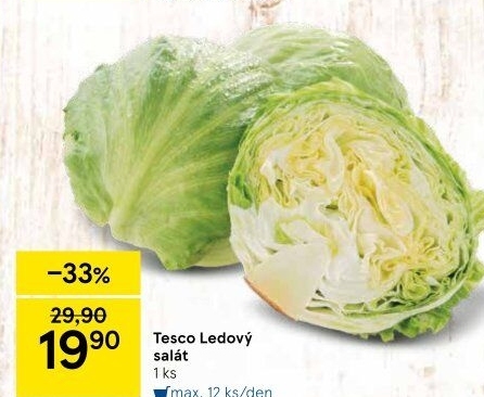 Salát ledový Tesco