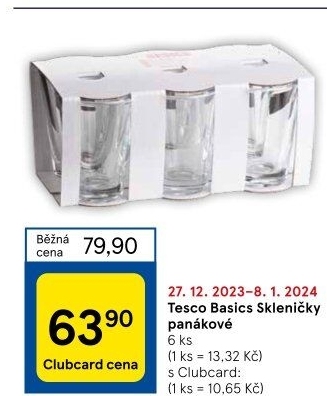 Štamprle - odlivky Tesco Basics