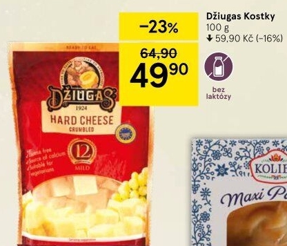 Sýr bez laktózy Džiugas