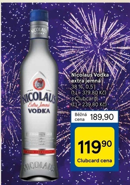 Vodka extra jemná St. Nicolaus