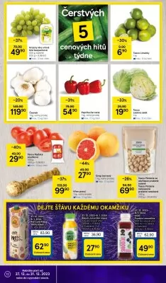 akční leták Tesco 27.12.2023-31.12.2023