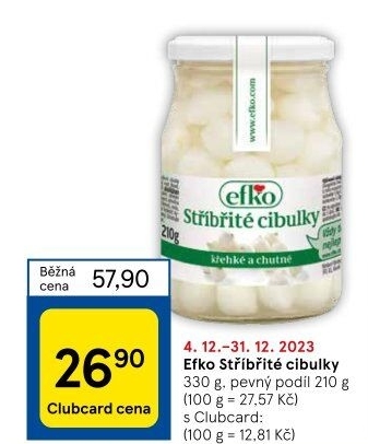 Cibulky stříbřité Efko