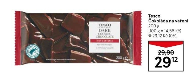 Čokoláda na vaření Tesco
