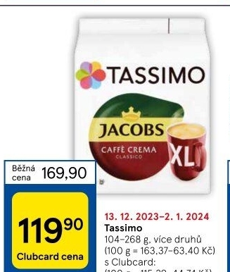 Kapsle Tassimo Jacobs