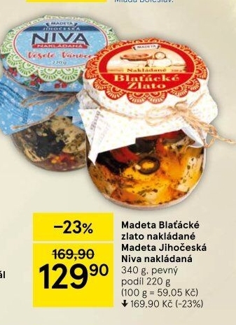 Nakládané Blaťácké Zlato Madeta