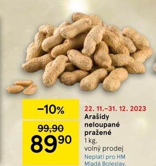 Neloupané arašídy