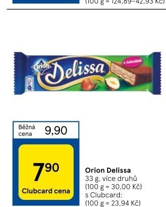 Oplatky celomáčené Delissa Orion