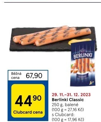 Párky Berlinki Morliny