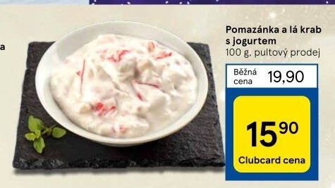 Pomazánka a la krab s jogurtem