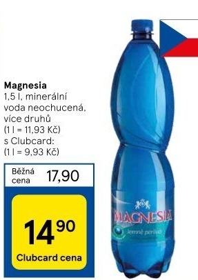 Přírodní voda Magnesia