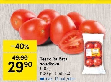 Rajčata soudková Tesco