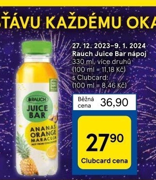Šťáva čerstvá Juice Bar Rauch