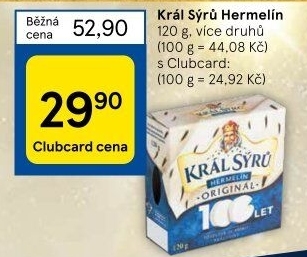 Sýr Hermelín Král sýrů