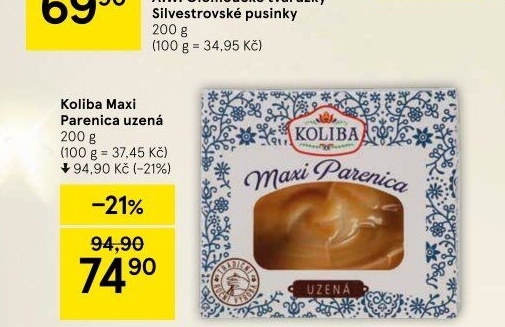 Sýr Parenica Koliba Bystřice pod Hostýnem