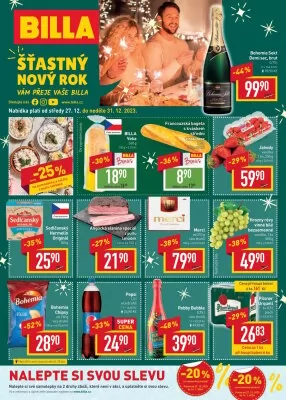 akční leták BILLA 27.12.2023-31.12.2023