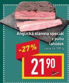 Anglická slanina speciál